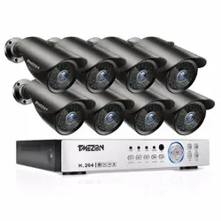 Tmezon AHD 8CH 1080 P DVR 8 шт 2.0MP 1080 P Камера безопасности Система наблюдения cctv Авто ИК-Ночное видение 30 метров 1 ТБ 2 ТБ комплект