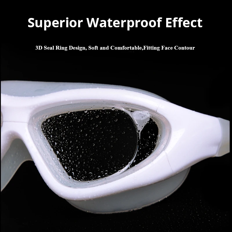 -1.5~-9.0 Degree Myopia Swimming Goggles Men Women Optical Swimming Pool Waterproof Swim Eyewear Prescription Diving Glasses