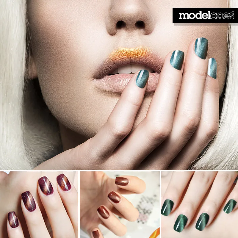 Увлажняющий УФ гель Modelones beauty Магнитный Гель лак для кошачьих глаз|gel lacquer|soak offcat eye