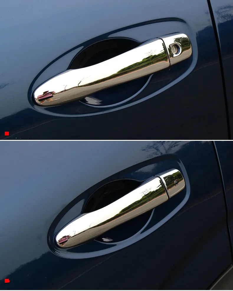 Для Nissan Sentra хромированная дверная ручка накладка наклейка для литья Стайлинг накладка автомобильные аксессуары