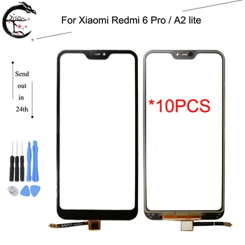 

10PCS Touch Panel For Xiaomi Redmi 6 Pro Digitizer Screen A2 lite Glass Touch With FPC Flex Cable Redmi 6 pro Sensor Touch