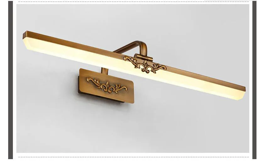 41 CM/51 CM/61/71 CM مرآة حمام مصباح للماء الرجعية البرونزية مجلس الوزراء المرآة البالونية أضواء الجدار ضوء مصباح مصباح ليد الجدار مصباح