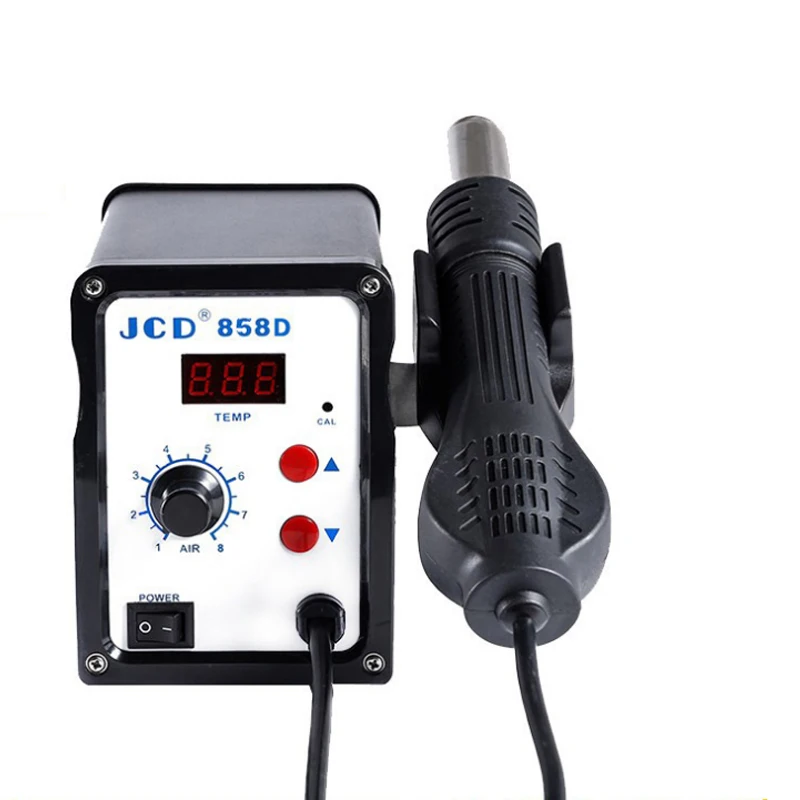 

858D 700W hot air gun hot air desoldering station 110V 220V digital display controllable temperature mobile phone repair tools