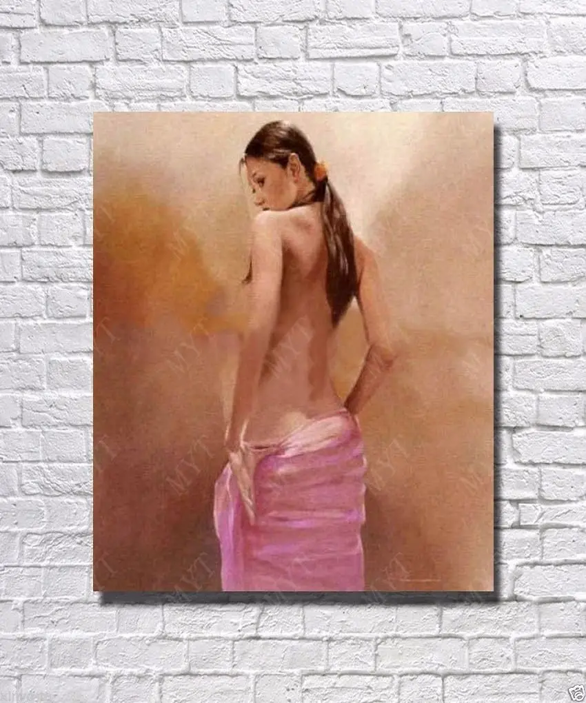 

wholesale oil painting nude woman Eastern Tunhuang lady On Canvas(no Framed)