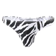 Для мужчин s Sexy Zebra Полосатые бикини трусы с низкой посадкой трусики нижнее белье, мужские трусы мужчина чехол дизайн удобные трусики