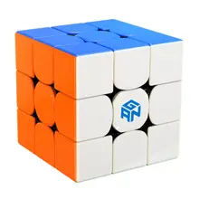 GAN356 R 3x3x3 Magic скорость кубик без наклеек Professional Ган 356R головоломки часы-кольцо с крышкой игрушечные лошадки для детей Ган 356 R кубик рубика