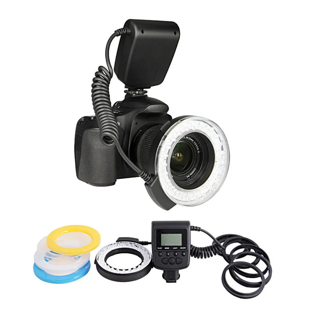 RF 550D Macro 48 pieces LED Ring Flash Light for Canon Nikon for