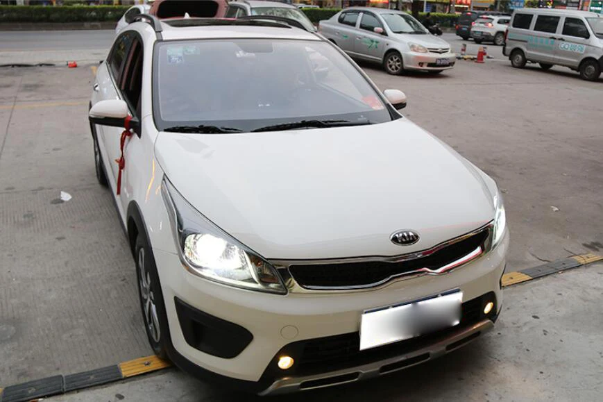 1set Bumper head lamp for KIA K2 Headlight~2019y car accessories,Front light for kia k2 rio headlamp fog