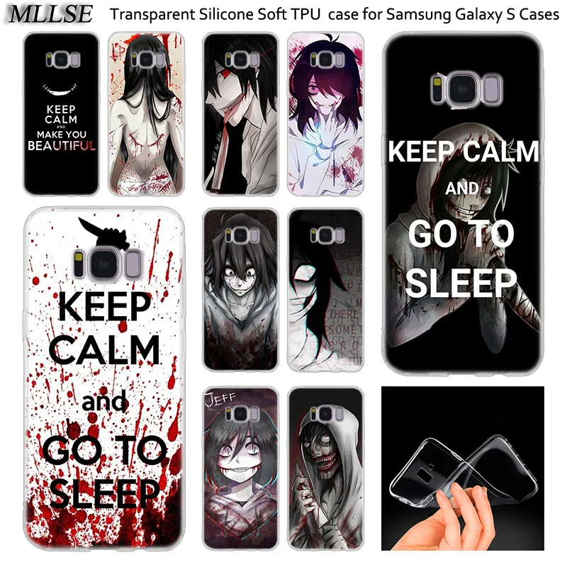 Hot Anime Jeff The Killer Soft Silicone Case For Samsung Galaxy Note 10 Plus S8 S9 S10 5G S6 S7 Edge S5 S10e 5 Fashion | Мобильные