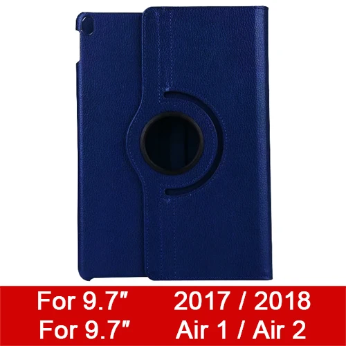 Кожа Smart Cover чехол для Apple iPad Air 2 колесика с камерой низкого давления х 1 5 6 iPad mini 1 2 3 iPad 9,7 5th 6th поколения 360 градусов вращающийся - Цвет: Universal 9.7inch