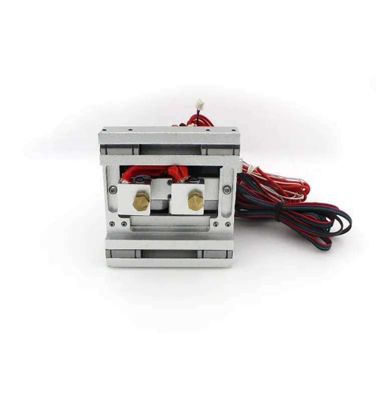 DIY MK10 двойной сопло экструдер комплект Makerbot2 металлический экструдер алюминиевый сплав x-оси раздвижной блок 0,4/1,75 мм нити 3D0102