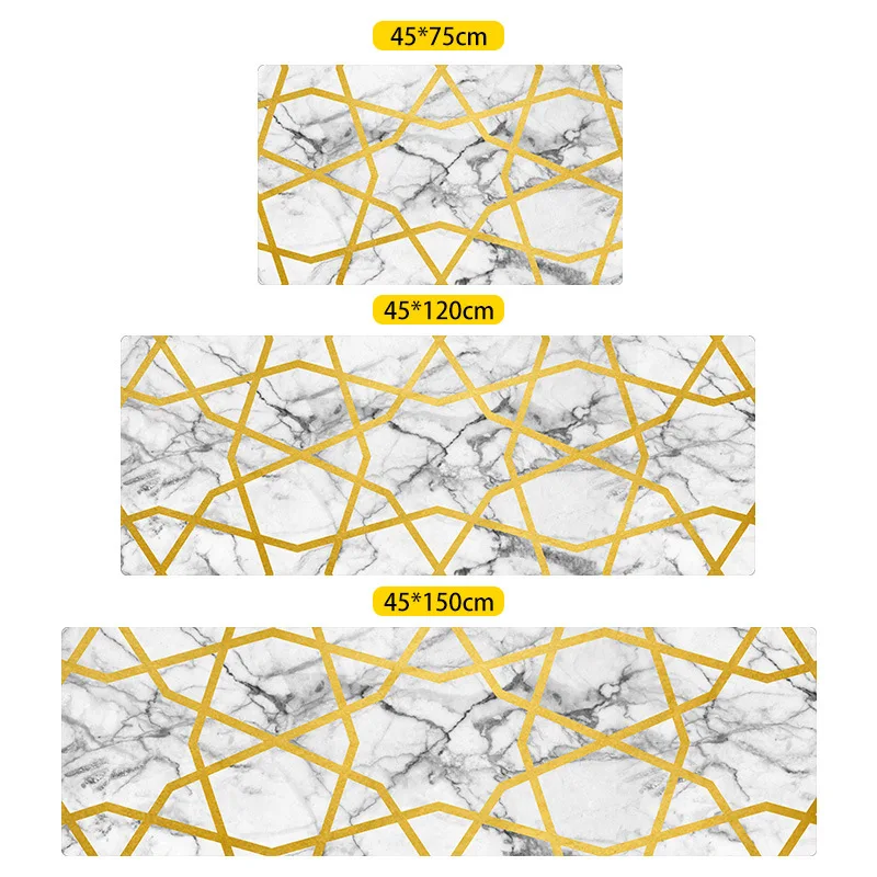 Длинный кухонный коврик для ванной из искусственной кожи, напольный коврик, домашний коврик для входа в спальню, гостиную, современный кухонный коврик