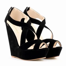 2016 New Party Sandals Womens Luxury Designer Shoes High Heel Wedge Sandalias Platform Sandal Free Shipping SMYNLK-C0031