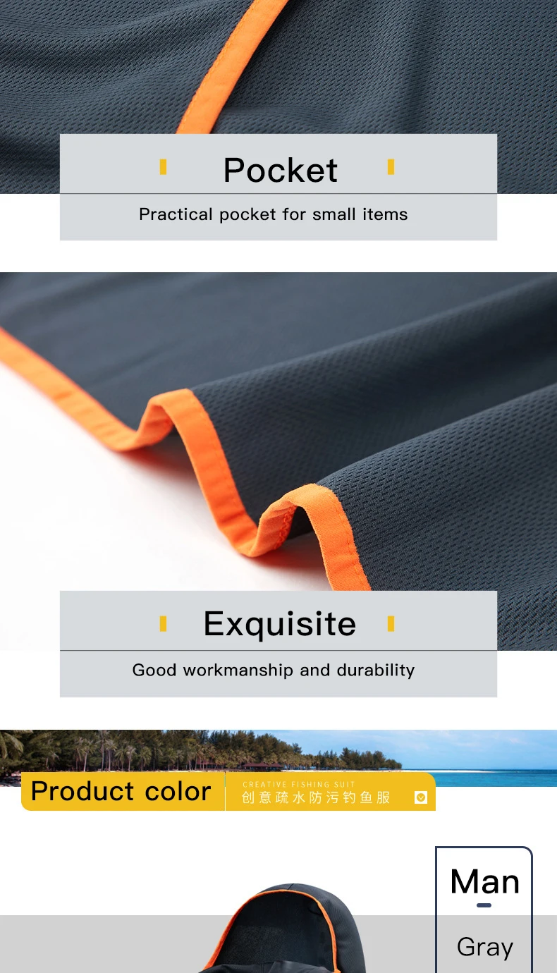 Repelente de Água Caminhadas com Capuz Queshark Tecnologia Hidrofóbica Antifouling Pesca Jaqueta Roupas Pescador Ciclismo 13 Roupas de pesca