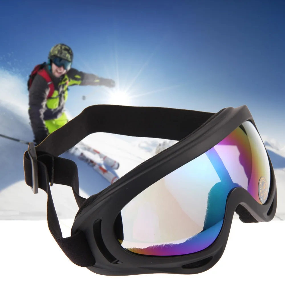 Сноуборд Пыле Солнцезащитные мотоцикл лыжные очки объектив кадр очки UV400 Анти-туман Спорт на открытом воздухе ветрозащитный очки