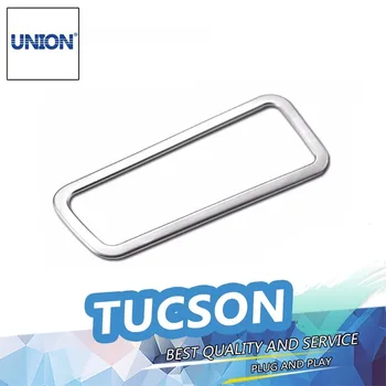 

HLC Car ABS Chrome Cover Headlight Switch Protective Trim Headlight Adjustment Decorative Sticker For Hyundai Tucson 2015 2016