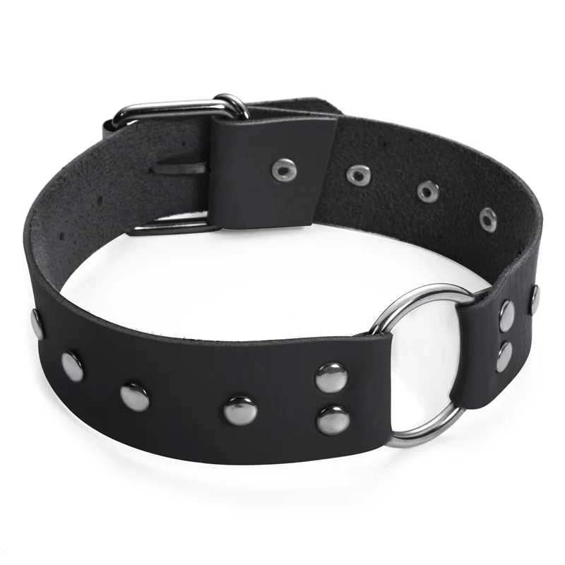 

Black gothic choker necklace goth collar for women leather chocker emo kawaii witch cosplay harajuku festival wear jewelry