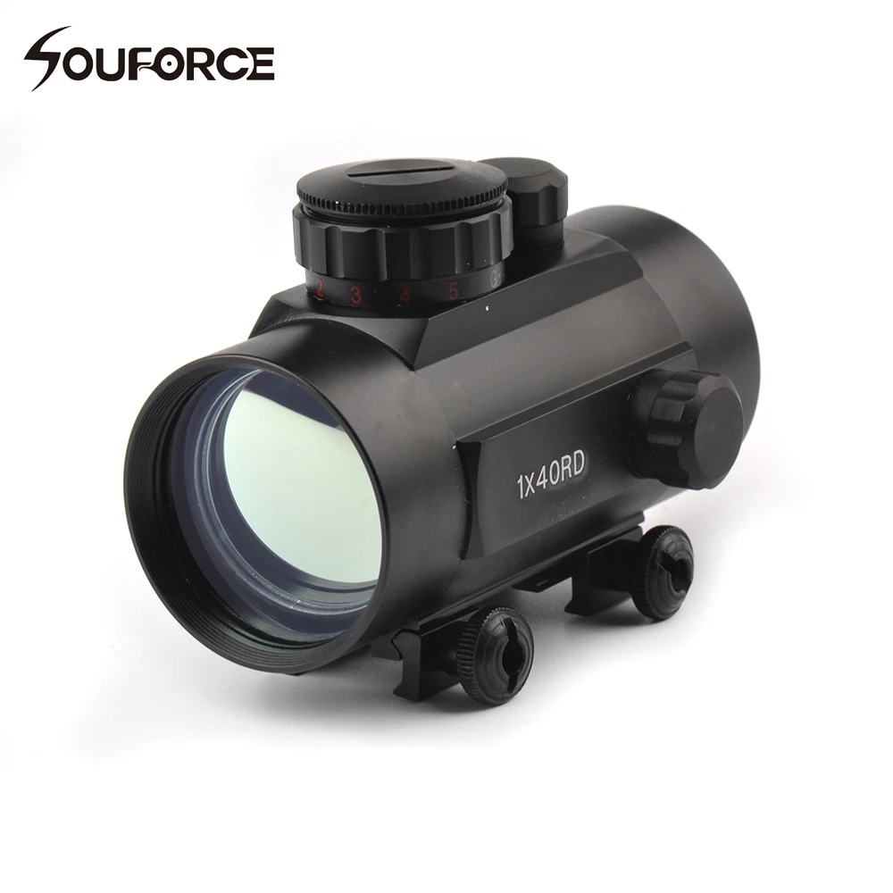 

Tactical Hunting 1x40 Optical Scope Holographic Red and Green Multi-Dot Sight Rifle Scope fit 20 mm Rail Mount