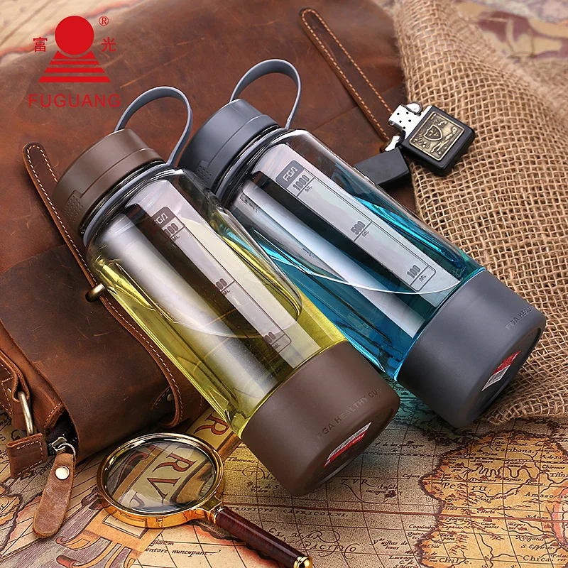 

1500ml Large Capacity Plastic Water Bottle Drink Water Bottle Outdoor Leak Proof Space Kettle with Rope
