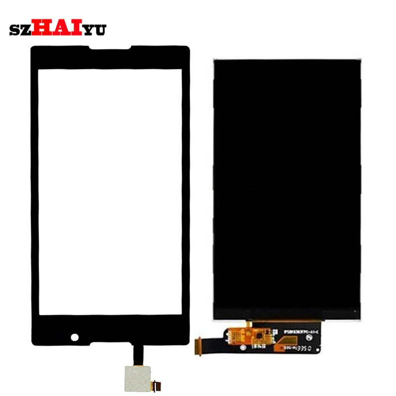 

Front Touch Screen Digitizer Glass Panel + LCD Display for Sony Xperia C S39H S39 C2304 C2305 LCD + Sticker + Free Tool