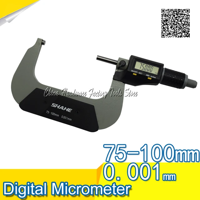 SHAHE digital micrometer 0.001 mm electronic digital micrometer digital