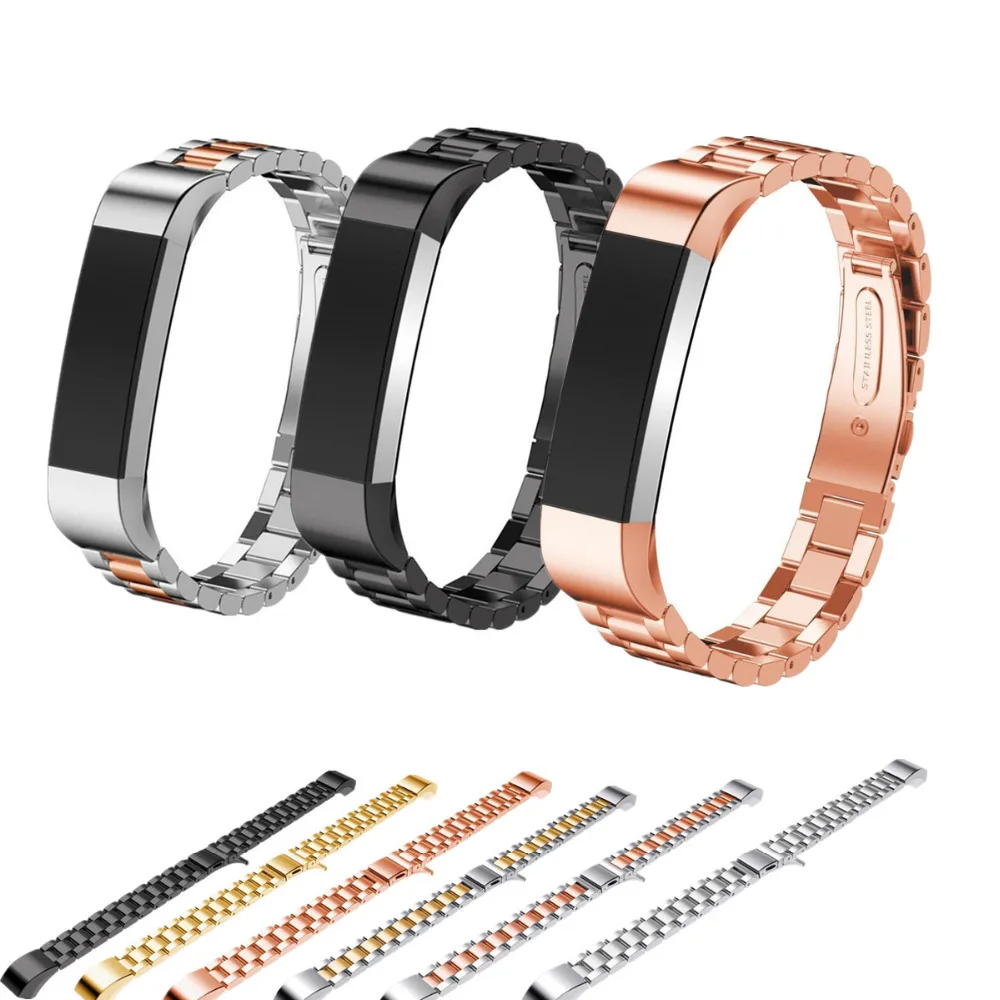 LNOP strap For Fitbit Alta HR Replacement Band for fitbit Alta wristband Stainless Steel Bracelet metal smart Watch Band