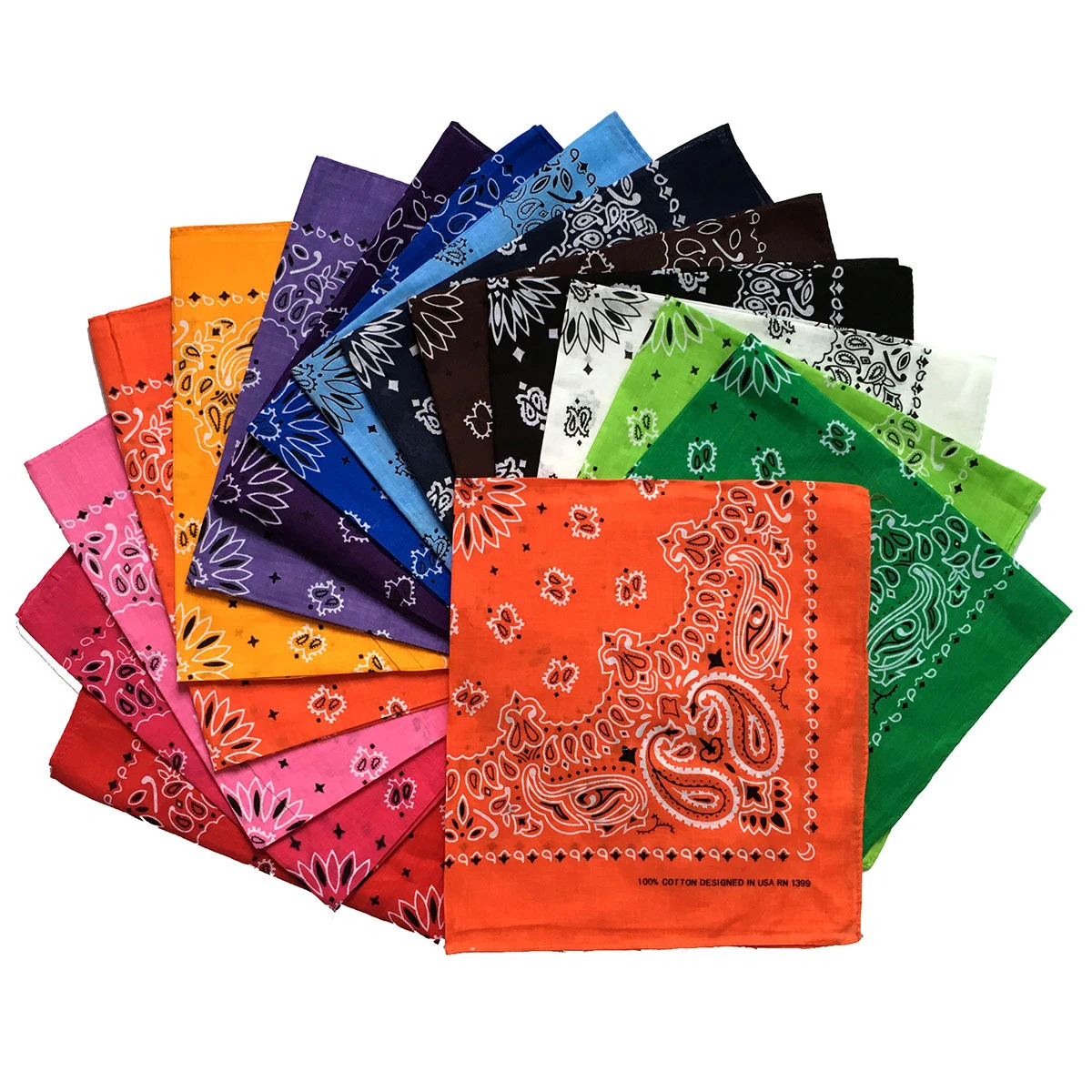 

MUSEYA Unisex Silk Kerchief Fashion Vintage Style Men Women Hankerchie Bandana Small Square Flower Printed (Random Color)
