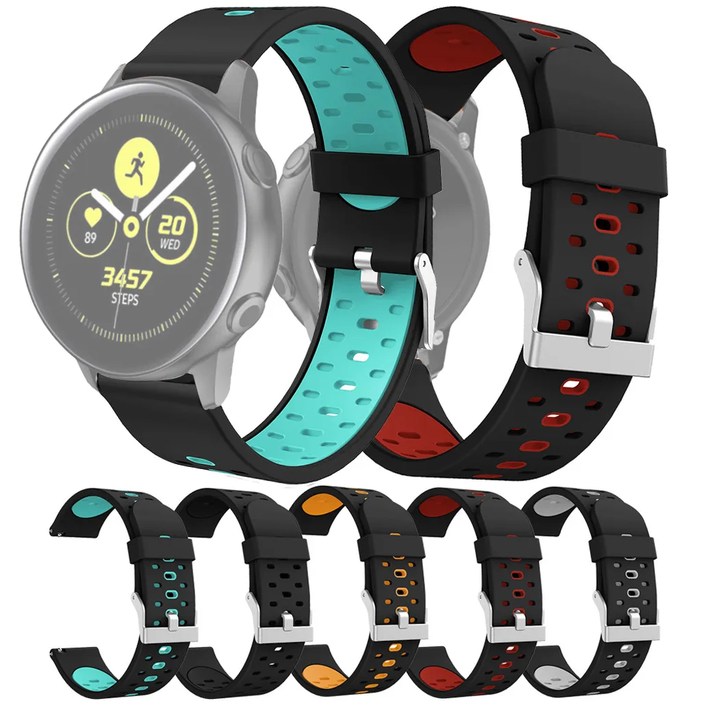 Мягкий силиконовый сменный ремешок для часов samsung Galaxy Watch активный смарт-ремешок