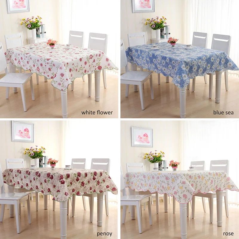 

Waterproof Oil Proof PVC Table Cloth Anti-Scalding Table Cover Home Dining Tablecloth Dinner Table Decor Kitchen Accessories