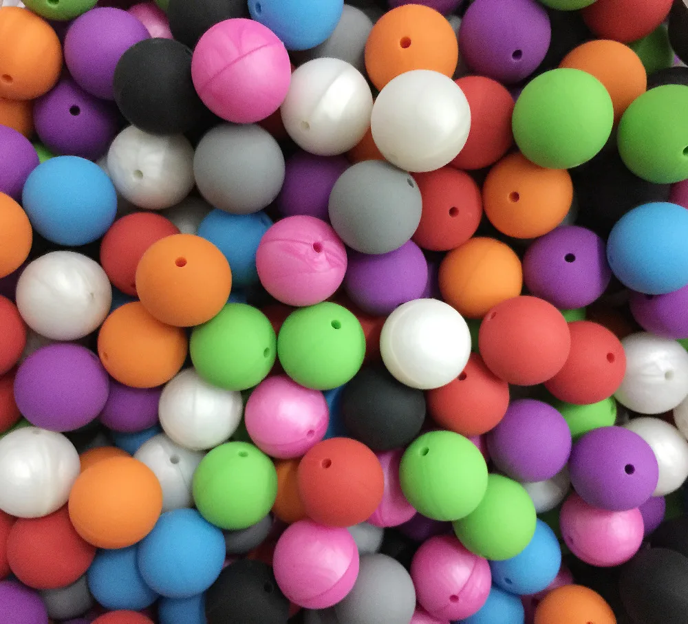Aliexpress.com : Buy 20mm Round Beads Silicone Teething Beads Round