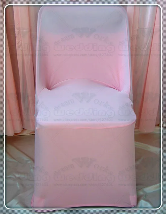 2-2-50 шт. складной Чехлы для стульев лайкра Чехлы для стульев/спандекс Чехлы для стульев S/свадебные Чехлы для стульев S для Свадебные украшения и вечеринки - Цвет: Pink