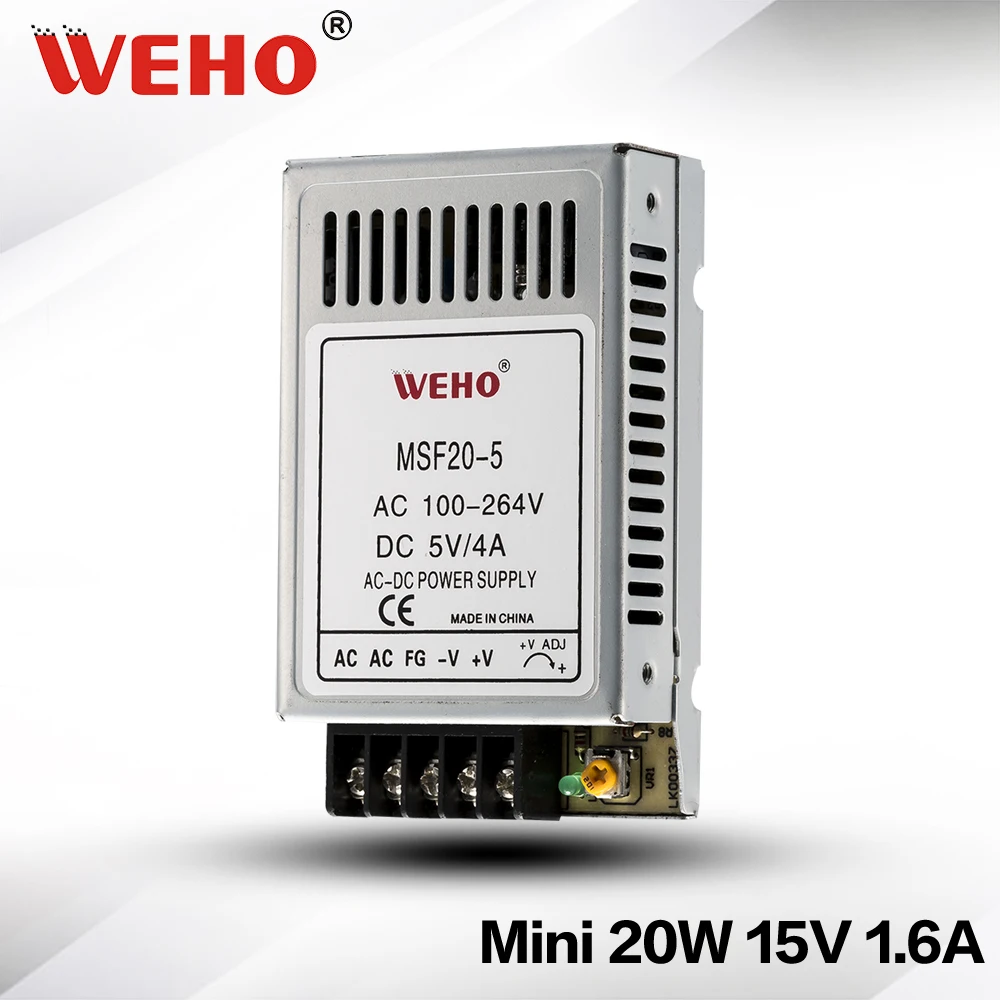 

(MSF-20-15) 20W 15V Switching Power Supply AC to DC 20W mini power supply