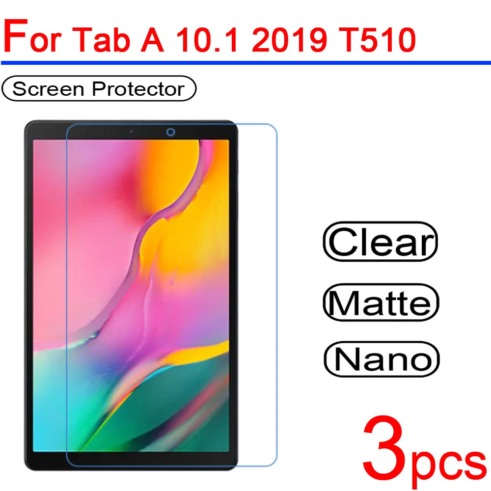 

3pcs Ultra Clear Soft LCD Screen Protectors Guard Cover for Samsung Galaxy Tab A 10.1 T510 P580 with S Pen 2019 Protective Film