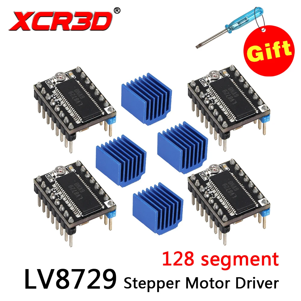 

XCR3D MKS LV8729 Stepper Motor Driver 4-layer substrate ultra quiet driver Controll 128 Subdivisions 3D Printer Parts