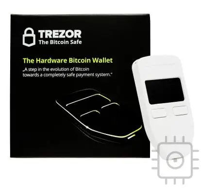 TREZOR цифровая валюта умный аппаратный кошелек 120 МГц USB крутой виртуальный кошелек поддержка для Windows MacOS Linux Android - Цвет: Белый