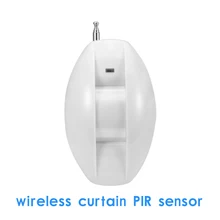 Беспроводной Шторы PIR движения сигнализации 433 мГц безопасности протектор Крытый настенный инфракрасный детектор GSM Сигнализация Аксессуары
