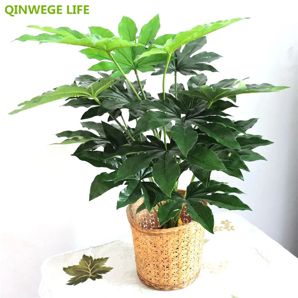 66 cm de látex Artificial Evergreen Pachira planta árbol en la boda hogar playa oficina muebles decoración verde rama falso follaje 66 cm de látex Artificial Evergreen Pachira planta árbol en la boda hogar playa oficina muebles decoración verde rama falso follaje