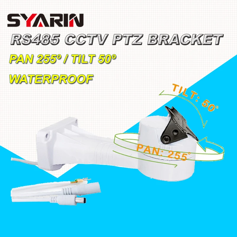 

CCTV Bracket PTZ Electrical Rotating RS485 Connection Waterproof Outdoor Pan Tilt Rotation Motor Built-in