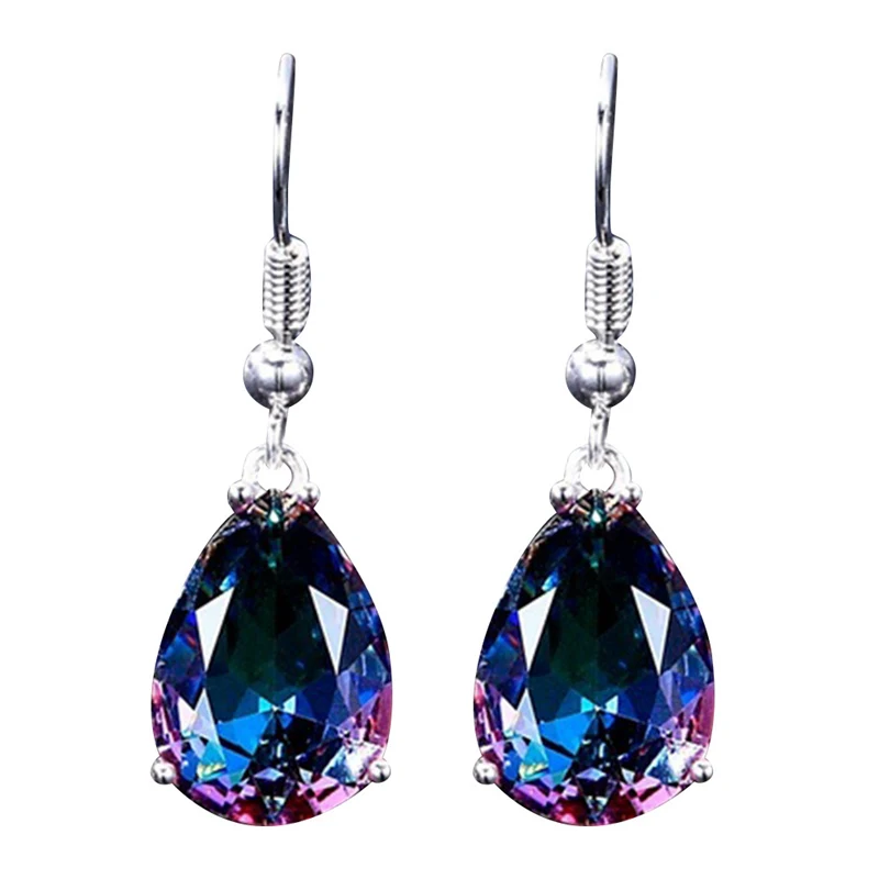 

Trendy Water Drop CZ Crystal Earrings for Women Vintage Wedding Party Earrings Jewelry brinco feminino Gift