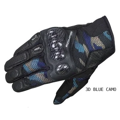 

Blue Camo GK197 Carbon Protect 3D Mesh Gloves Motocross Dirt Bike Protective Riding Touring Men's Gloves