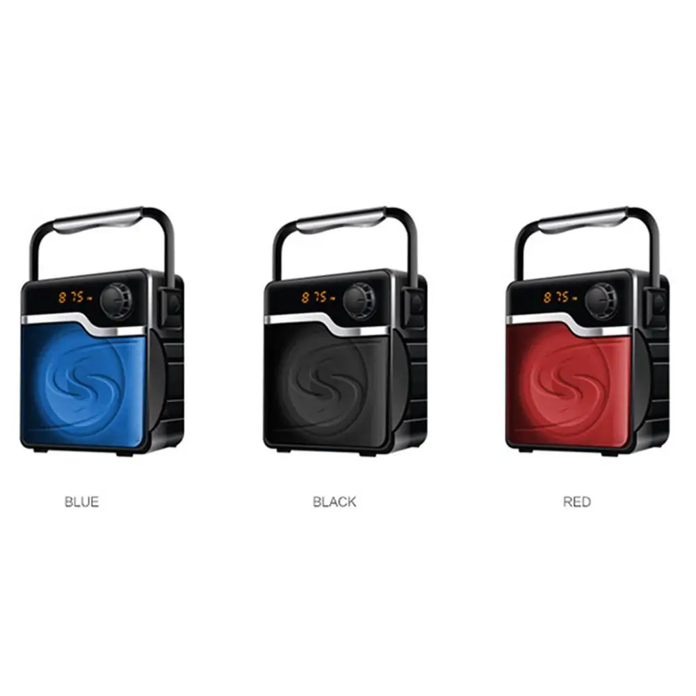 

Wireless Bluetooth Speaker Square Dance Sound Outdoor Mobile Portable Portable Subwoofer Support TF Card U Disk AUX High Quality
