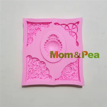 

Mom&Pea 1322 Free Shipping Deco Silicone Mold Cake Decoration Fondant Cake 3D Mold Food Grade