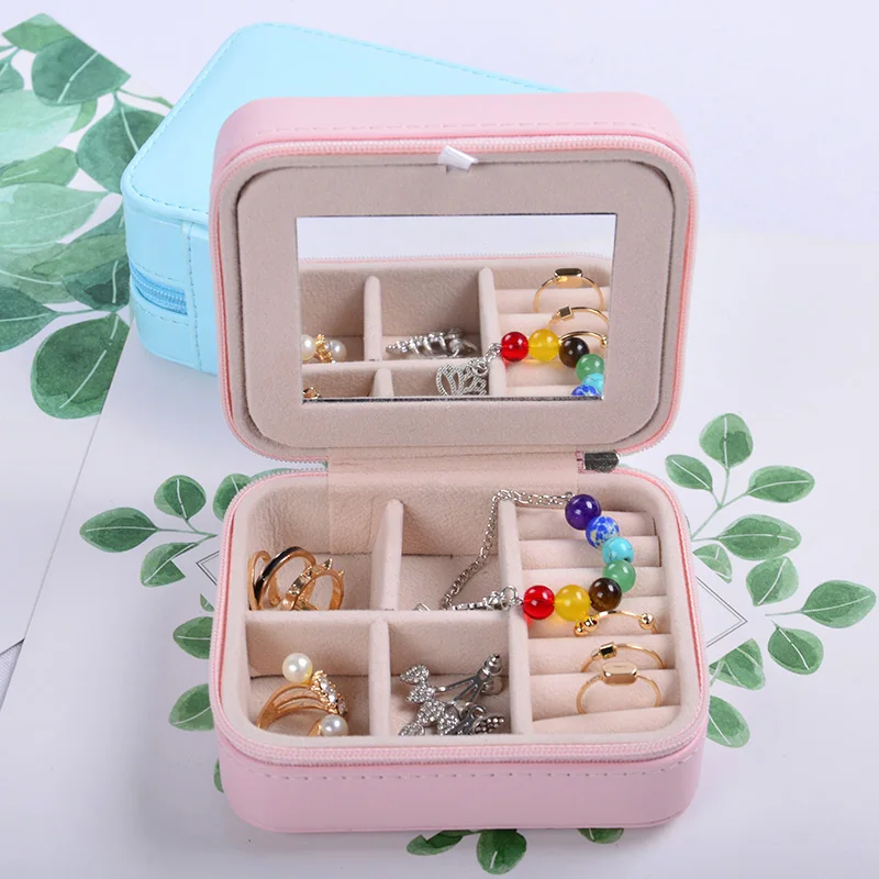 Travel Portable Jewelry Organizer Mini Jewelry Box For Women Earring
