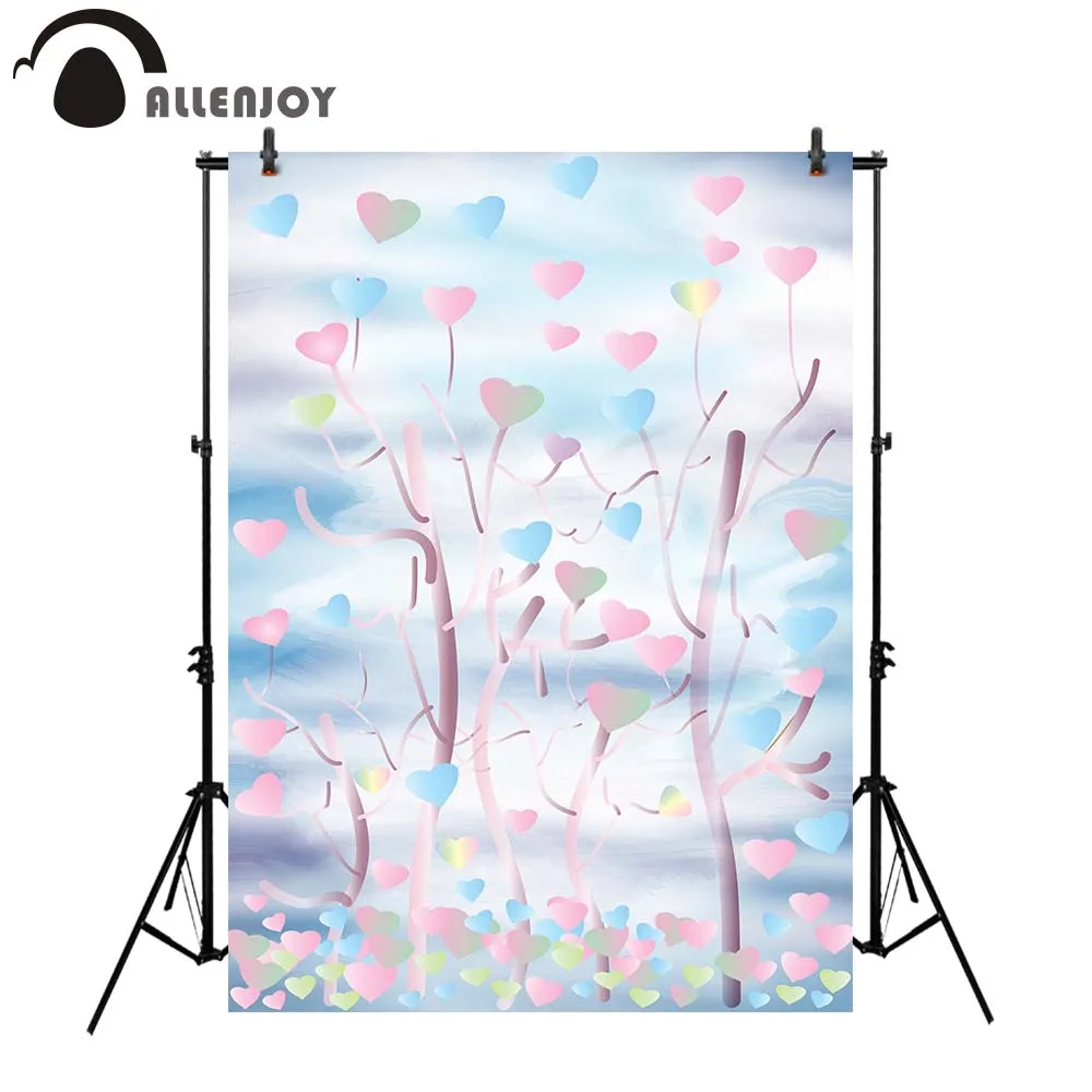 Allenjoy фоны для фотостудии bokeh love tree hearts baby shower фон фотобудка фотосессии украшение |
