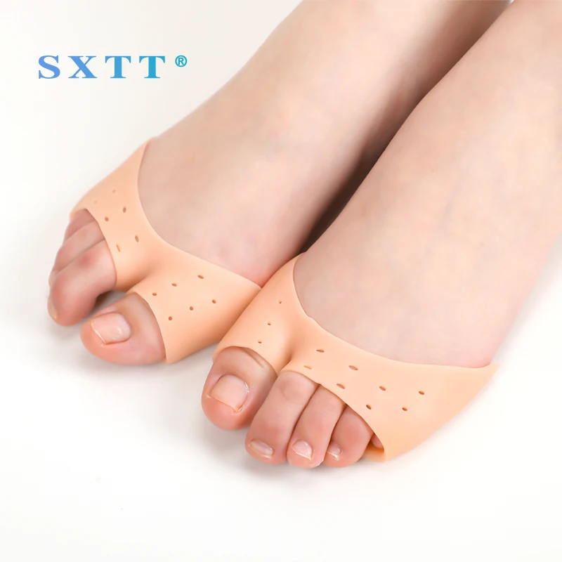 

SXTT Gel Ballet insoles thumb valgus correction Insert Silicone pad Insoles Forefoot Pad High Heel Absorption Slippery Feet Pain