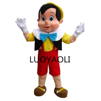

High quality Pinocchio Mascot Costume, Adult Halloween Fancy Dress Cartoon Character Outfit Suit, Free Shipping