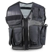 Тактический жилет для мужчин с сеткой, с несколькими карманами, жилет без рукавов, Боевая куртка, военный жилет, охотничий жилет CS