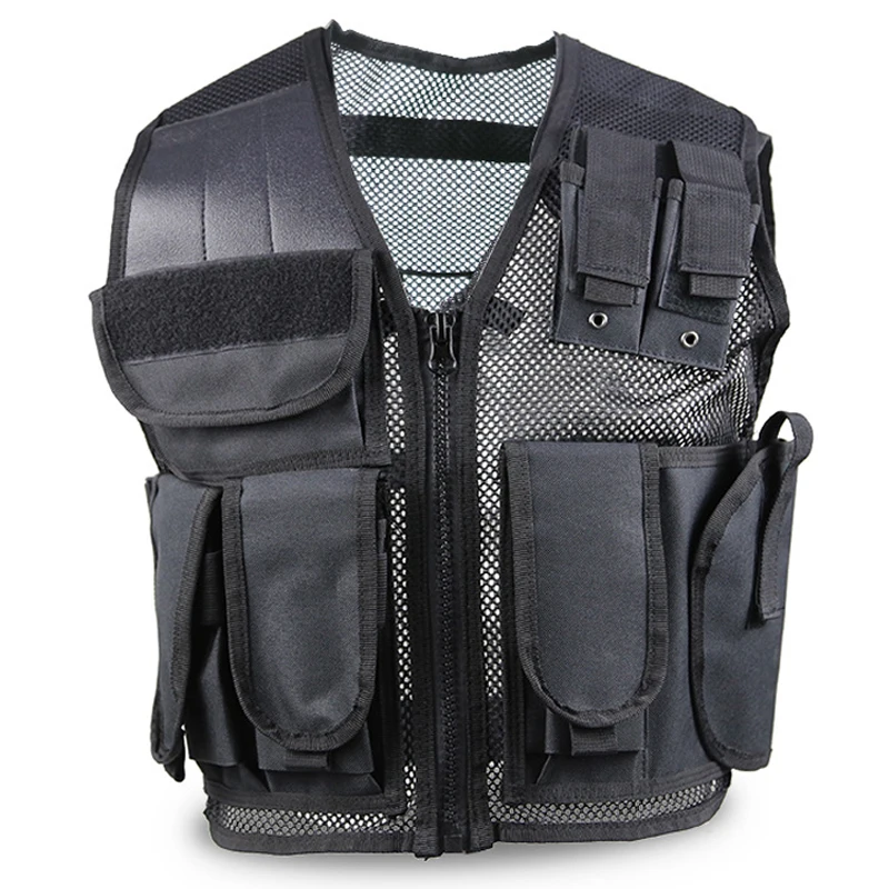 

Tactical Vest Men Mesh Shooting Multi Pockets Waistcoat Sleeveless Combat Jacket Wargame Armor Hunting Vest CS Military Coat