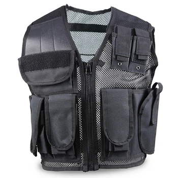 

Tactical Vest Men Mesh Shooting Multi Pockets Waistcoat Sleeveless Combat Jacket Wargame Armor Hunting Vest CS Military Coat