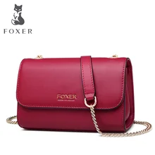 FOXER Sexy Lady Small Flap Bags Female Chic Elegant Crossbody Bag for Women 2019 Leather Messenger Bags Simple Small Women Bag FOXER Sexy Lady Small Flap Bags Female Chic Elegant Crossbody Bag for Women 2019 Leather Messenger Bags Simple Small Women Bag